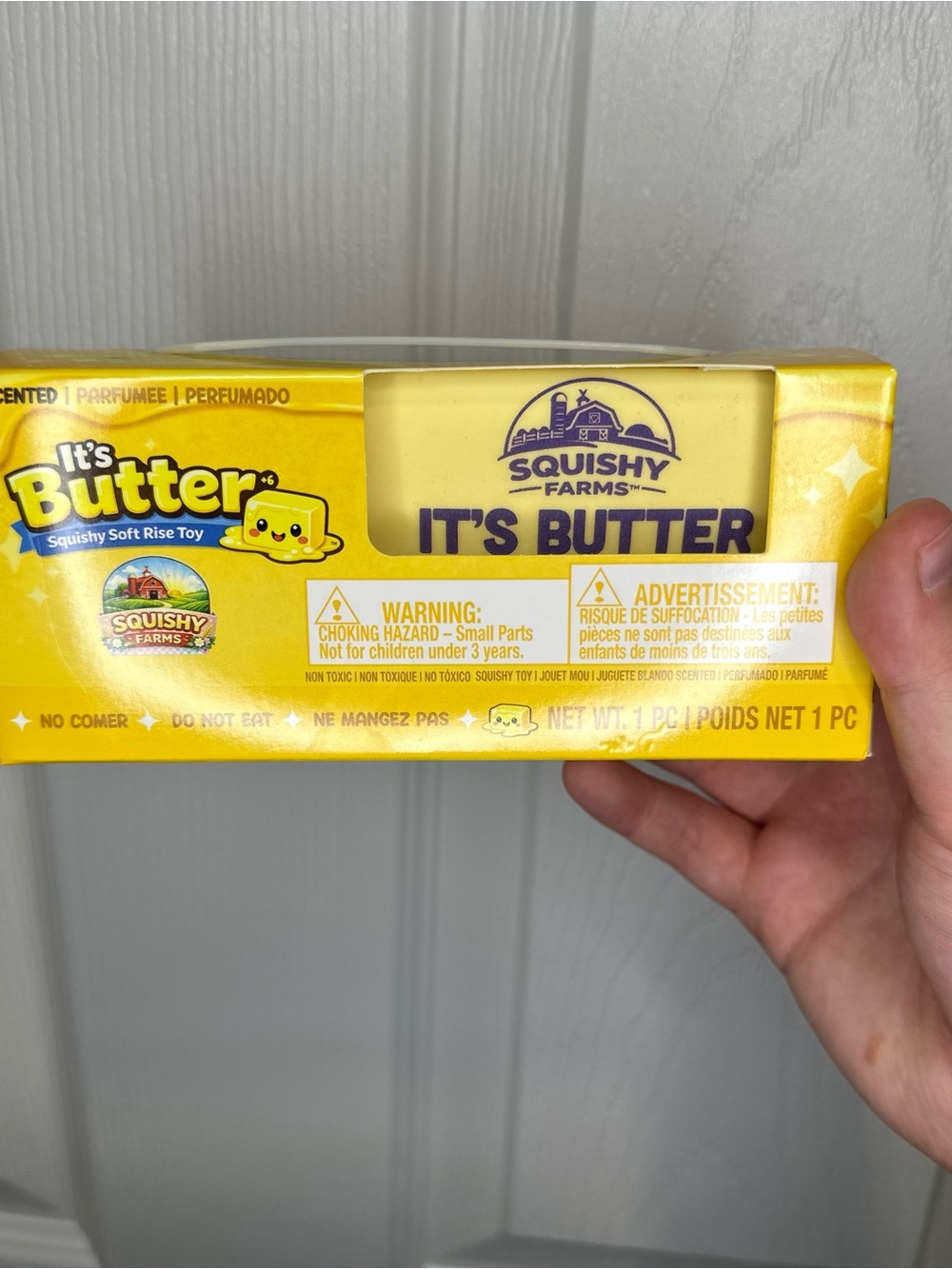 Butter Brand Yellow Squishy Farms "It's Butter" Toy NWT